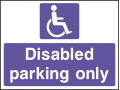 Disabled Parking Only